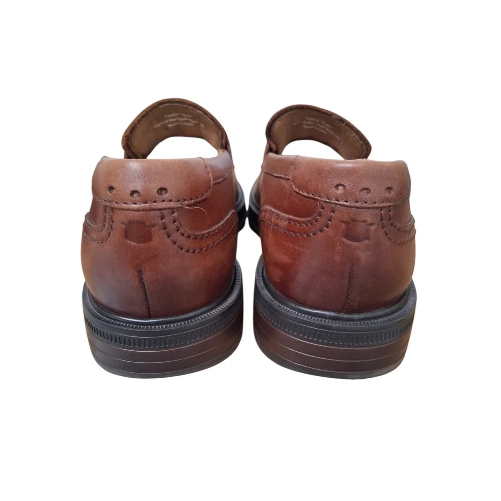 Florsheim Comfortech Shoes Mens Size 8 M Leather Slip-On Memory Foam Office Work